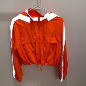 Reflective cropped jacket